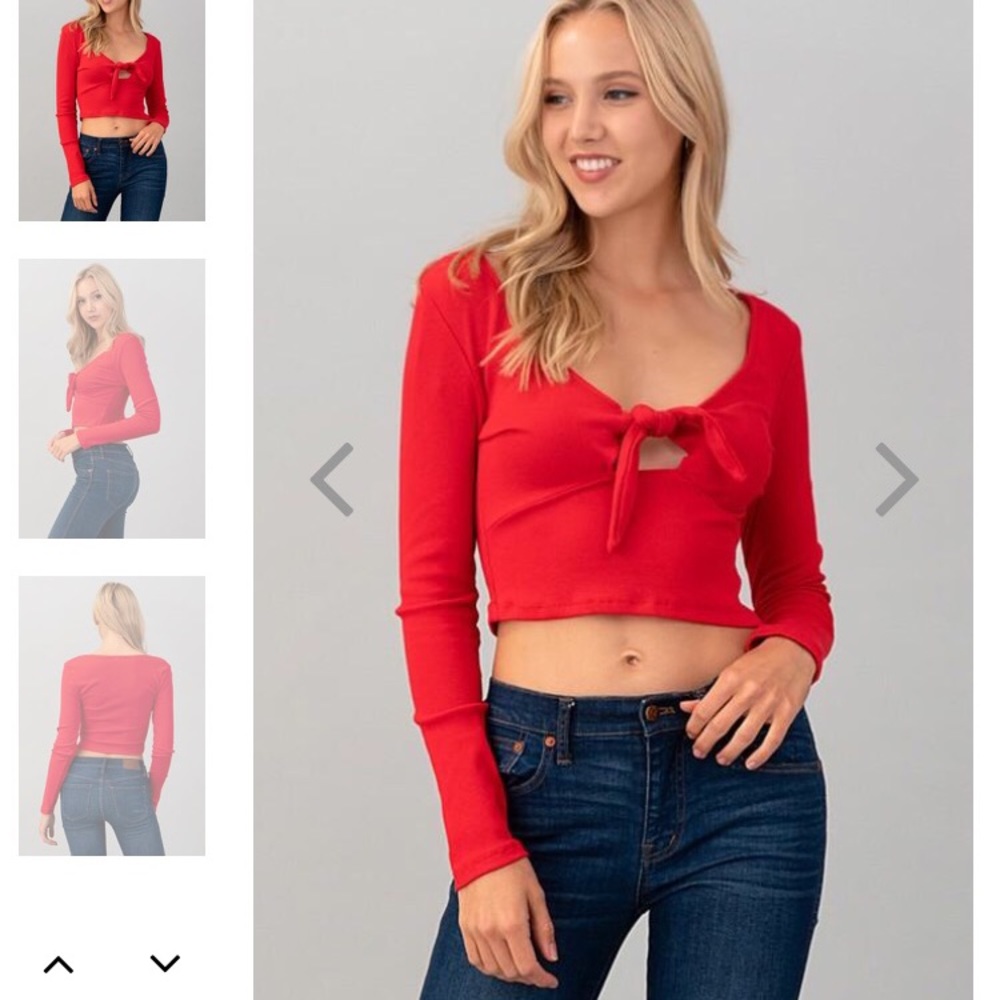 Red Crop Top